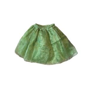 Girls Green Skirt Kids Size L